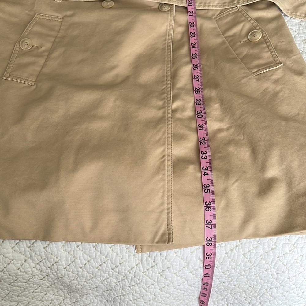 Tommy Hilfiger Women’s Solid Double-Breasted Trench Coat Tan Size XL - Picture 14 of 15